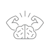 Powerful brain icon